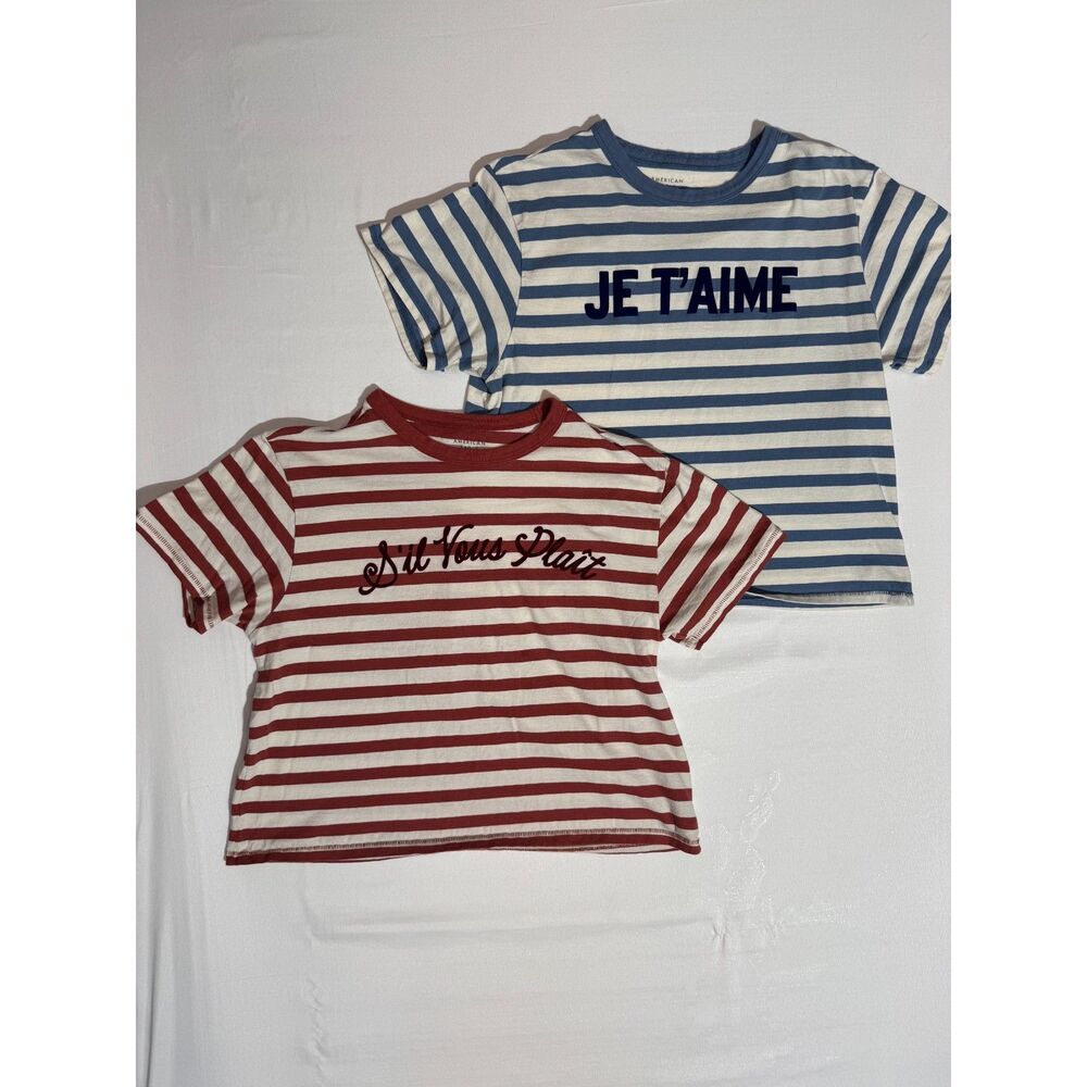 American Eagle Ex-Boyfriend Graphic T-Shirt Bundle | Size Large
